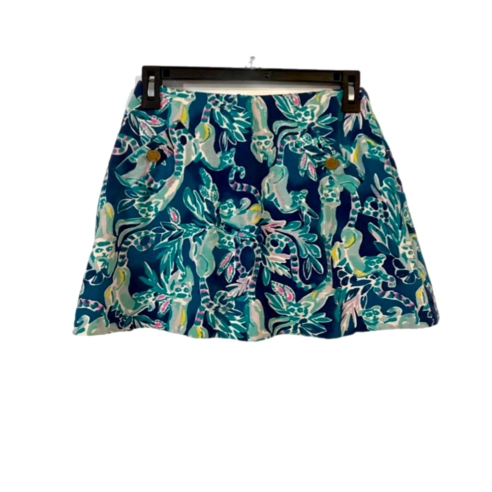 🌺 Lilly Pulitzer Madison Skort Tidal Wave In The Details | Women’s Size XS - EUC